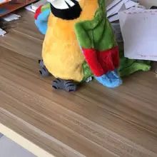 Электрический говорящий попугай плюшевая игрушка милая говорящая запись повторы развевающиеся крылья электронная птица мягкая плюшевая игрушка детский подарок на день рождения