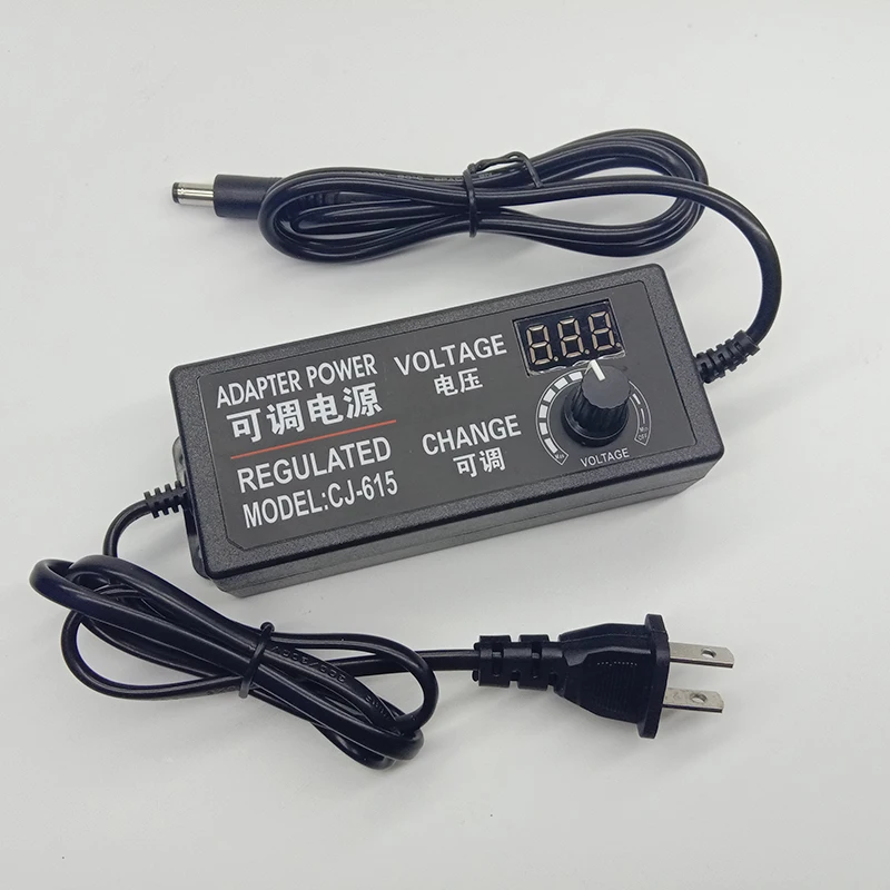 Адаптер питания регулируемое Питание AC 100-220V к DC 3 V-12 V 5A 3 V-24 V 3A EU US UK Plug светодиодный драйвер адаптер дисплея светодиодный светильник