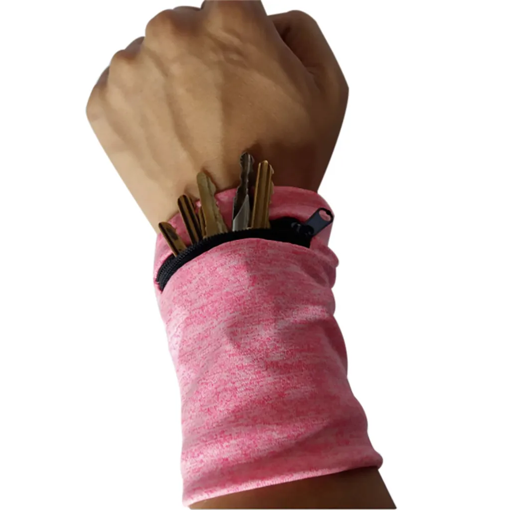 Multifunctional Wrist Band Zipper Ankle Wrap Sport Wrist Strap Wallet Storage2019 Spring Autumn New plus Fashion Simplicity