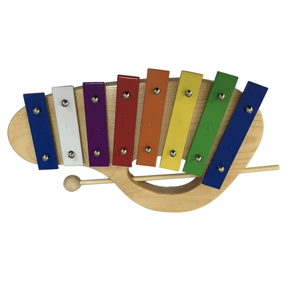 8Key Glockenspiel ксилофон дети начинающие алюминиевые пластины ударные инструменты идеальный инструмент медленно воспринимать музыку