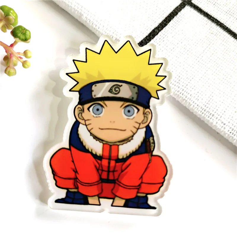 10 Pçs/set 4cm Naruto Desenho Animado Anime Crachá Acrílico Pinos Para  Mochilas E Broches Para Sacos Crachá Vestido Amigo As Crianças Para  Presentes - Figuras De Ação - AliExpress