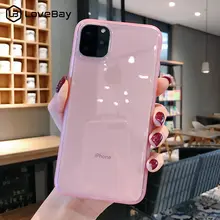 Lovebay Красочный прозрачный Анти-ударная рама чехол для телефона для iPhone 11 Pro X XR XS Max 7 8 6 6s Plus Мягкий ТПУ защитный чехол