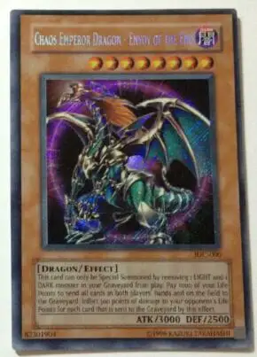 

Yugioh Chaos Emperor Dragon - Envoy of the End IOC-000 1st Edition NM/LP Secret