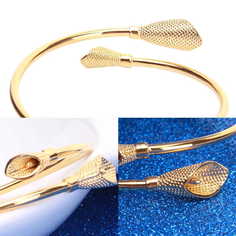 Женские винтажные браслеты с цветком лилии открытые ювелирные изделия для