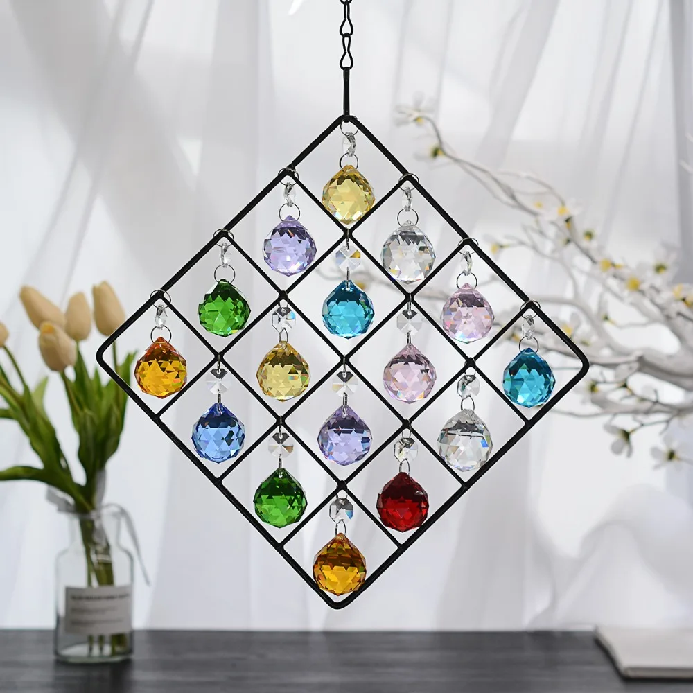 Люстра хрустальный шар ветер висящий Suncatcher Радуга чайник шторы садовый Декор украшение дома лучший подарок для друзей