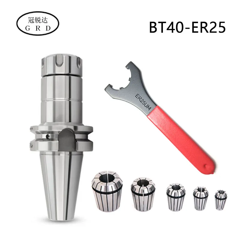 1 комплект Высокоточный BT40 ER11 ER20 ER25 Нож хвостовик 3,175 4 мм 6 мм 8 мм 10 мм патрон гаечный ключ CNC обрабатывающий центр шпиндель держатель инструмента