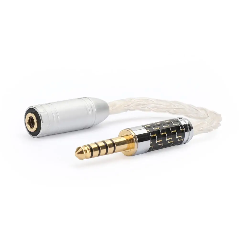 Areyourshop Balanced 3 5 Female Jack to 4 4 Male Plug Audio Cable HIFI Adapter Wire For Headphone Player