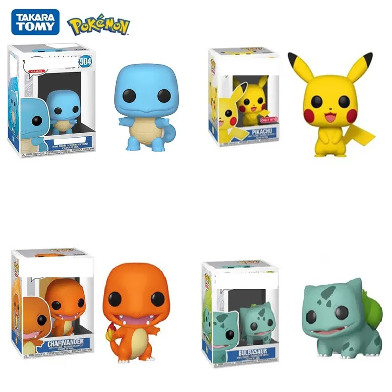 

10CM Pokemon Toy Action Model Dolls Cartoon Collection Anime Figures Pikachu Psyduck Bulbasaur Charmander Squirtle Xmas Gift