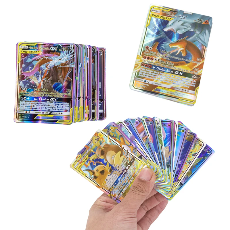 2022 New Pokemon Cards 60GX Tag Team 30 V Vmax 20EX MEGA Energy Game Battle Carte Trading Collection Cards Toys Children Gifts