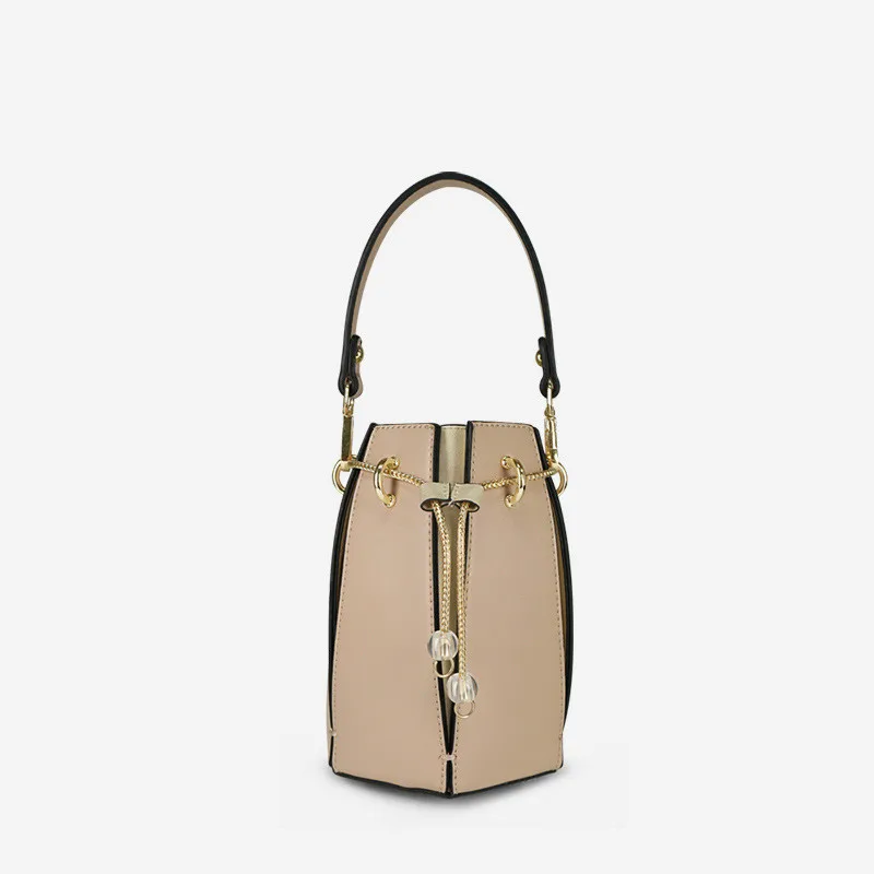 

Luxury Handbags Women Bags Designer Casual Bucket Bag Retro Geometric Drawstring Flower Leather Shoulder Crossbody Bag GBG41
