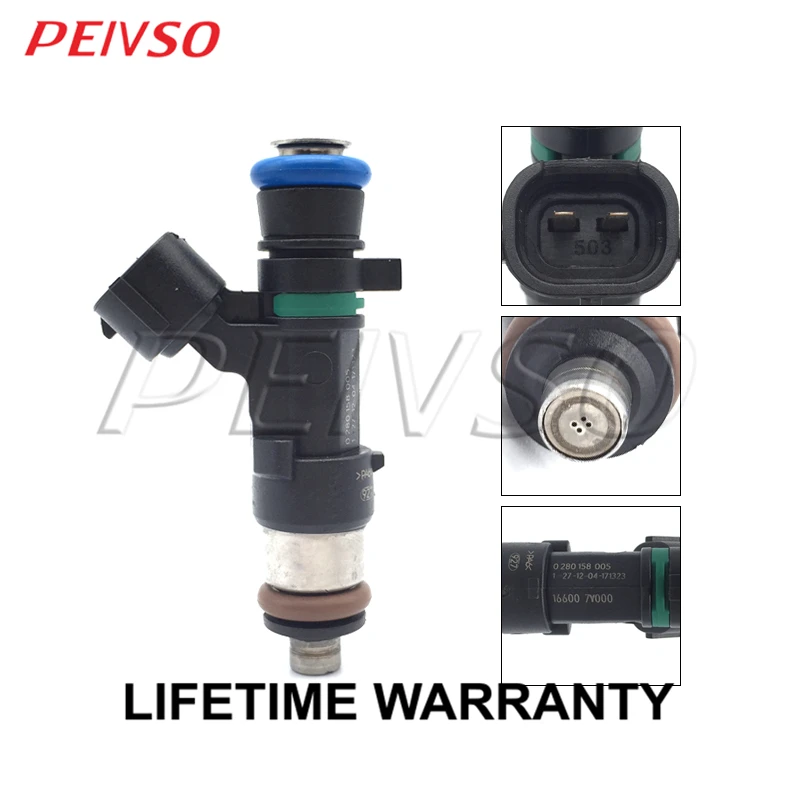 6x 16600-7Y000 0280158005 Топливная форсунка для NISSAN Quest 04-09 Maxima 04 08 Altima 05~ 06 Murano 03~ 04 3.5L V6