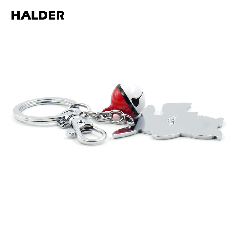 KS0015 HALDER Покемон карманные монстры Пикачу бросок poke ball Bell кулон брелок для рюкзака аксессуары безделушки автомобильный брелок