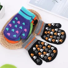 1 пара детских рукавиц с рисунками животных из мультфильмов, теплые перчатки для маленьких мальчиков и девочек, перчатки на полный палец, зимние аксессуары с защитой от царапин