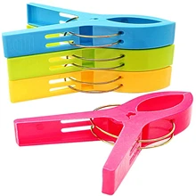 

Beach Towel Clips Chair Clips Towel Holder Plastic Clothes Pegs Hanging Clip Clamps Colorful Plastic Cruise Ship Clip Clamps