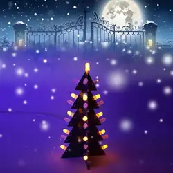 DIY звезда мигающий 3D светодиодный светильник украшение Рождественская елка электронный обучающий комплект модуль переключение различных