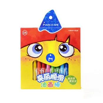MARCO Marco Children Painted Crayon Not Easy to Break 24 Color Crayon Set 1100