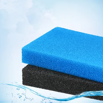 

50x50x2 4cm Black Blue Biochemical Cotton Filter Foam Sponge Aquarium Fish Tank Pond Excellent Water Permeability Lightweight