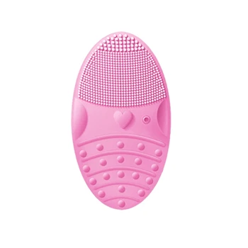 

Facial Cleansing Brush Made Soft Silicone, Deep Clean Exfoliation for Dirt and Oily, Watertightness(Pink)