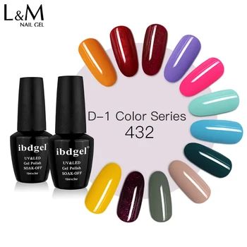 

12 ibdgel Gel Polish Set All For Manicure Semi Permanent Varnish top coat UV LED Gel Varnish Soak Off Nail Art Gel Nail Polish