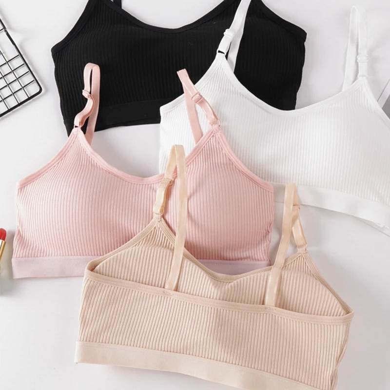 Women's Tube Top Beauty Back Thread Wrapped Chest Sports Bra Adjustable Strap With Chest Pad Gym Fitness Sleep Cotton Underwear women lingerie bra women tube tops