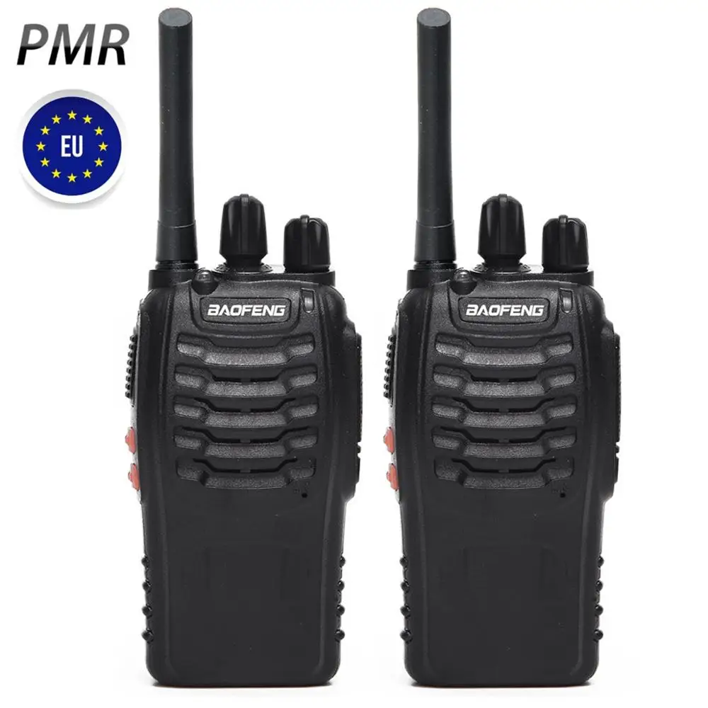 2 uds $TERM impacto Baofeng BF-88E UHF PMR446 con cargador USB 16CH Europea portátil CB estación de Radio-aficionado actualización BF-888S Walkie Talkie