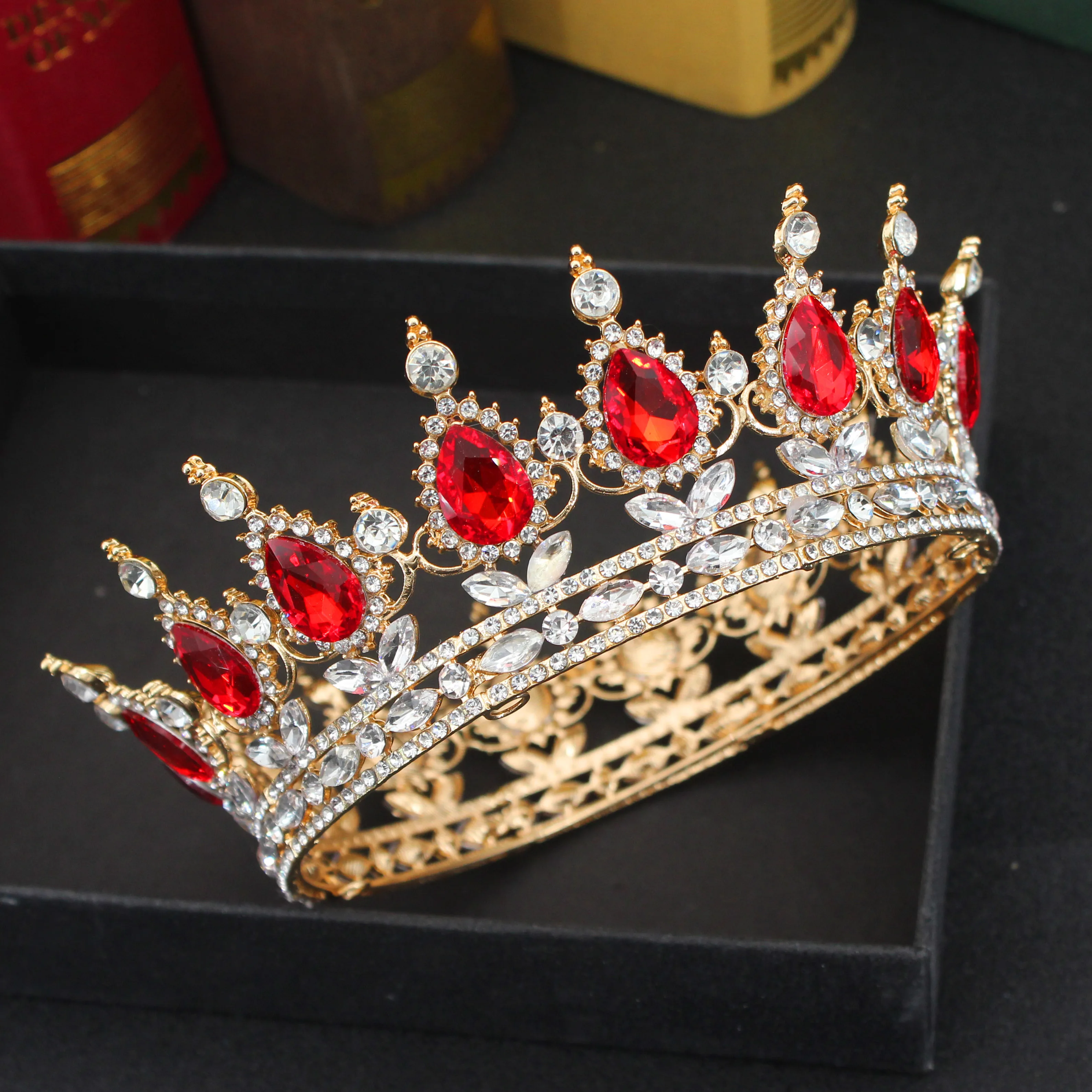 Crystal Queen King Tiaras and Crowns hair accessory jewelry accessories hair headdress bridal headwear hair band crown Bridal Diadem For Bride Women Headpiece Hair Ornaments Wedding Head Jewelry Accessories