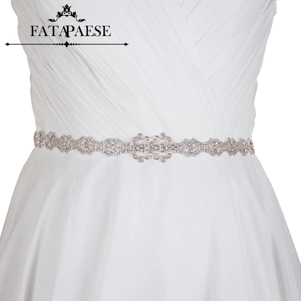 

Luxury Rhinestone Beaded Crystal Diamond Wedding Dress Belts For Women Bride Sash White Ivory Bridal Belts Accessories