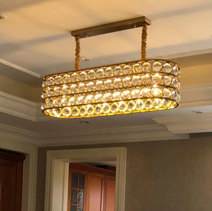 Luxury Classical Glass Chandelier Villa Creative Living Room Designer Model Restaurant Long | Освещение