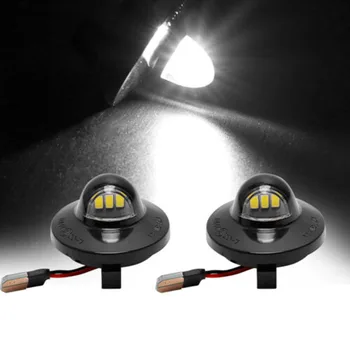 

2pcs License Plate Light For Ford F150 3 SMD Raptor Explorer 6500K Lamp Replacement Exterior Bulbs Durable