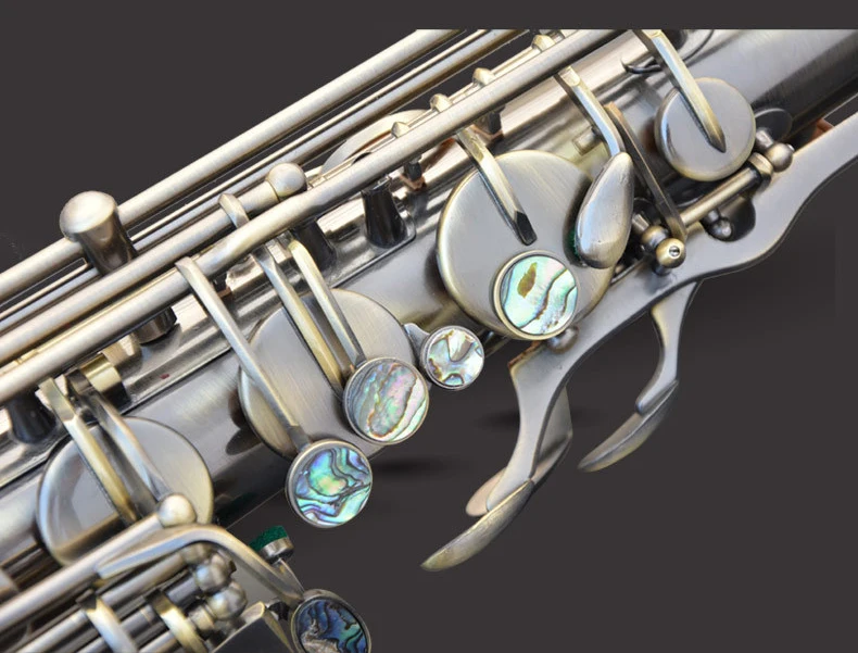 Пакетный черный никель золотой лак Инструмент аксессуары Китай Sax Профессиональный Bb тенор саксофон