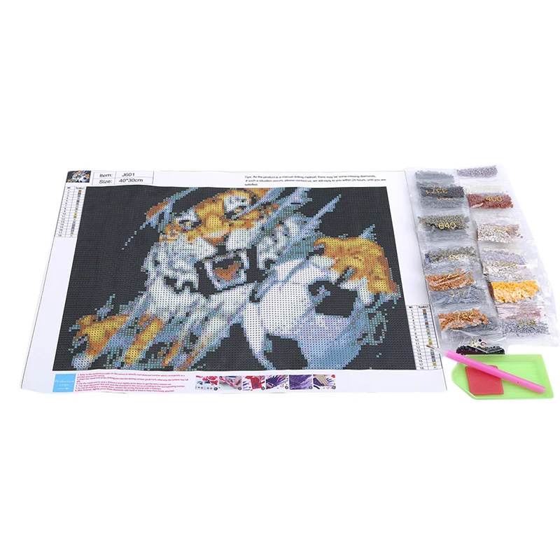 Picture Color Explosion Model 30*30 Diamond Painting DIY5D Tiger Football Cross Stitch Living Room Bedroom Painting