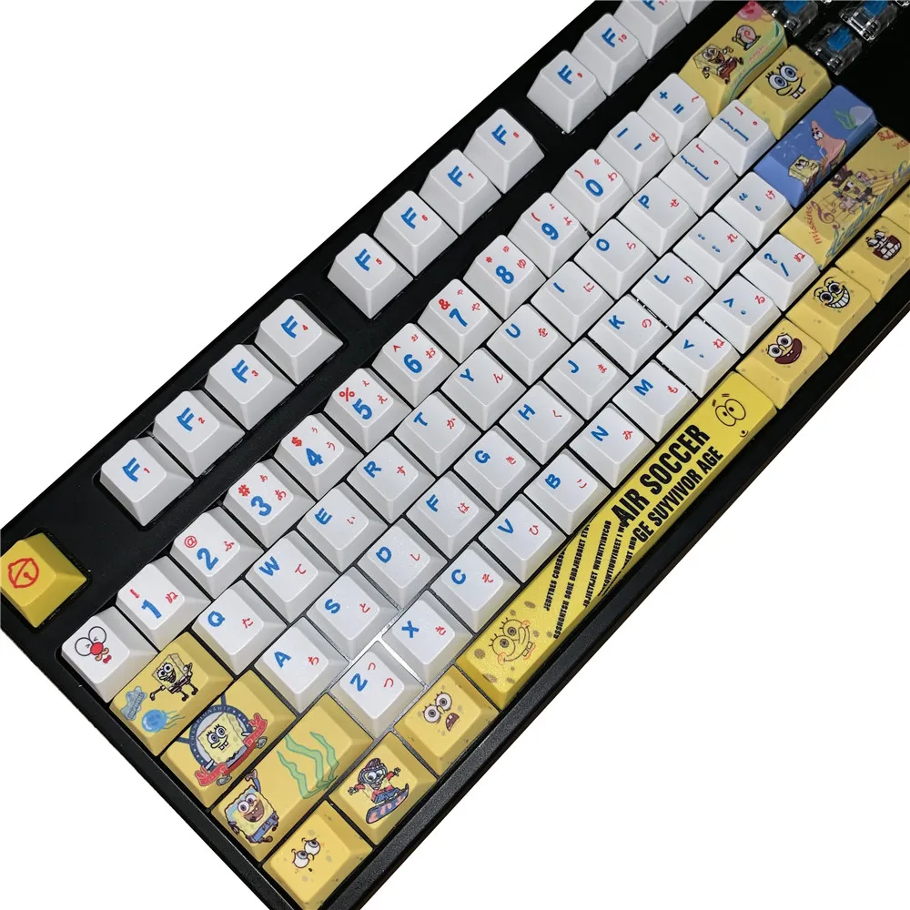  Cherry Profile PBT Keycaps for Mechanical Keyboard Cherry blossoms key caps mechanical keyboard key