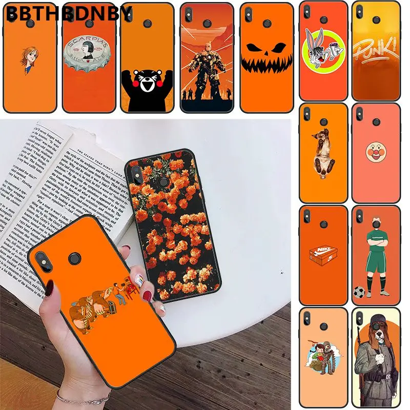 BBTHBDNBY Orange DIY Luxury High-end phone Case for Xiaomi 8 9 se Redmi 6 6pro 6A 4X 7 note 5 |