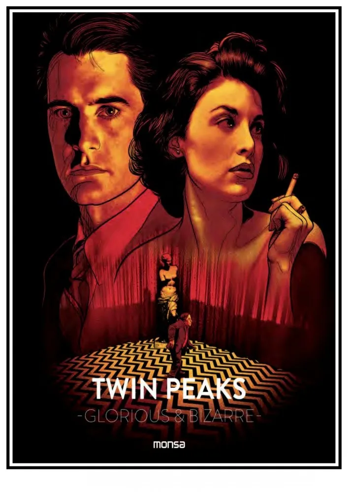 Настенная Клейкая Пленка Twin Peaks ВИНТАЖНЫЙ ПЛАКАТ в стиле ретро из крафт бумаги