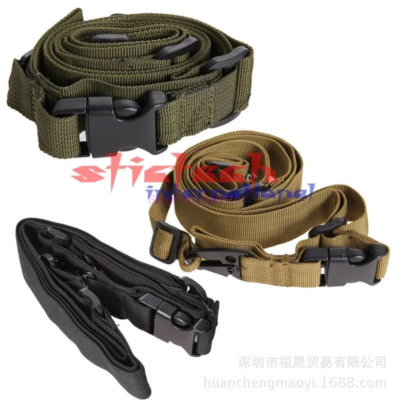 by dhl or ems 200pcs Tactical 3 Three Point Sling Adjustable Bungee Airsoft Strap System Paintball | Спорт и развлечения