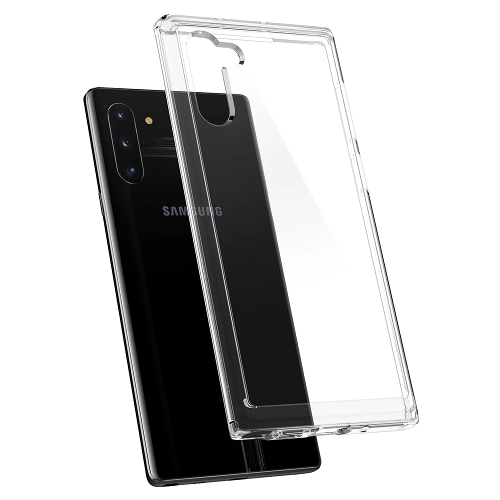 Skup Spigen Ultra etui hybrydowe do Samsung Galaxy Note 10 krystalicznie czyste panel tylny + miękkie etui typu bumper z tpu odporność na upadek hybrydowe pokrowce