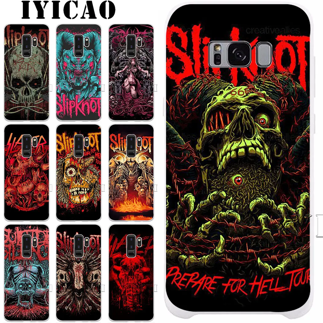 IYICAO Slipknot рок чехол для Samsung Galaxy A3 A5 A6 A7 A8 плюс A9 A10 A30 A40 A50 A70 M10 M20 M30 A10S A20S A30S A40S A50S |