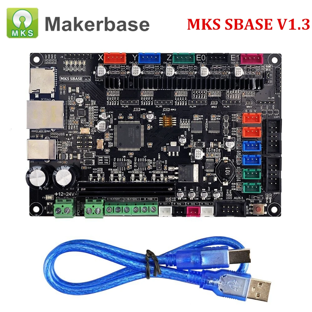 3D-принтеры Запчасти плата контроллера MKS SBASE V1.3 32-битный Arm платформа с открытым исходным кодом Smoothieboard Совместимость Smoothieware
