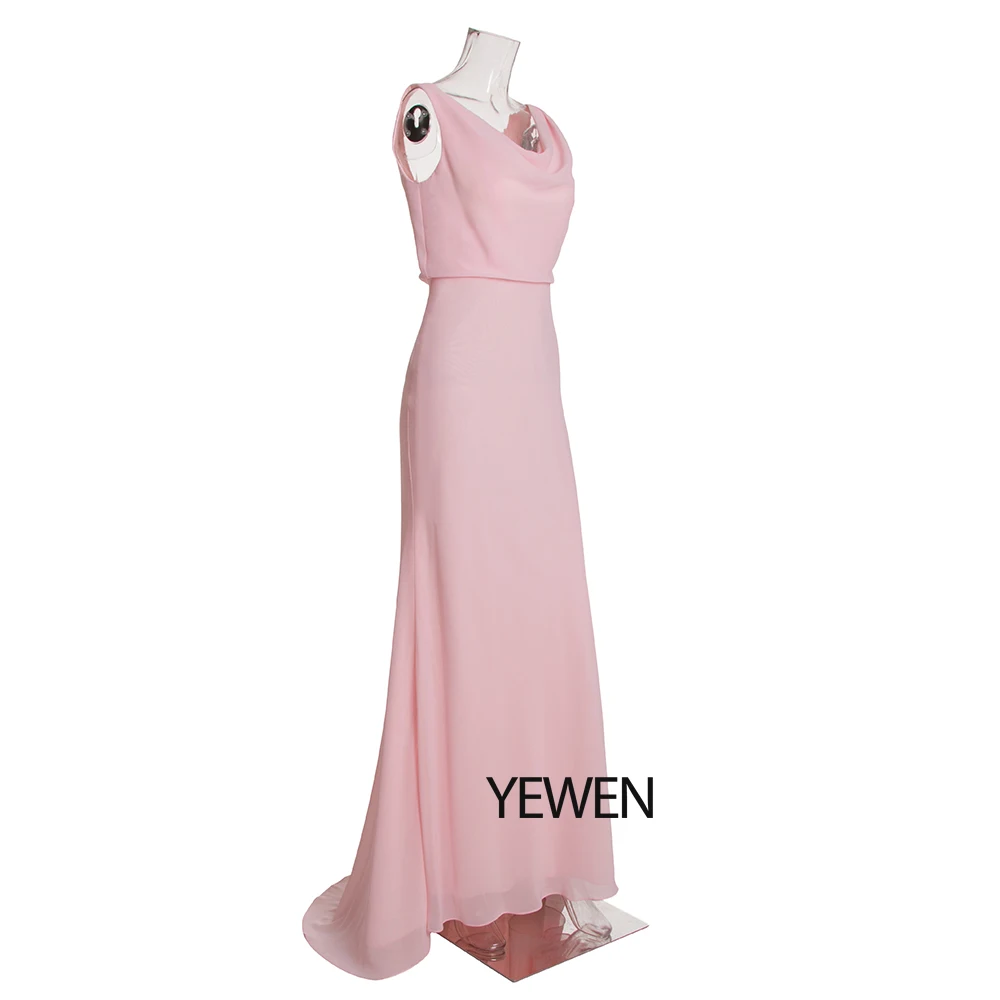 Розовые платья подружек невесты 2019 длинное свадебное платье для гостей дешевое свадебное платье платья для особых случаев vestido de festa