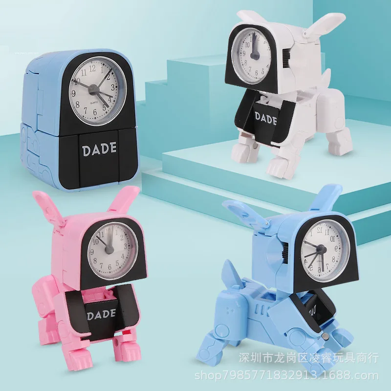 

Children Transformation Alarm Clock Robot Toys 6-8-Year-Old Boy Jingang BOY'S GIRL'S Mini Manual