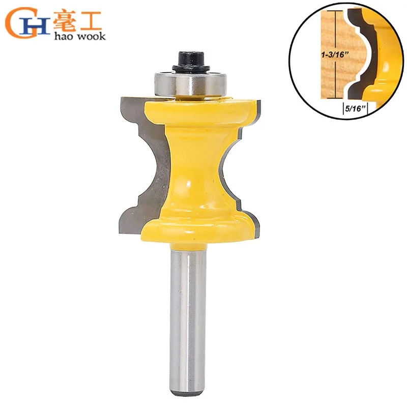 

8mm Shank Bullnose Bead Column Face Molding Router Bit For Woodworking Tools