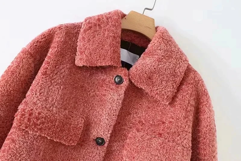 Увядший английский стиль высокая уличная винтажная замша искусственная шерсть Свободная куртка для женщин casaco feminino jaqueta feminina длинное пальто