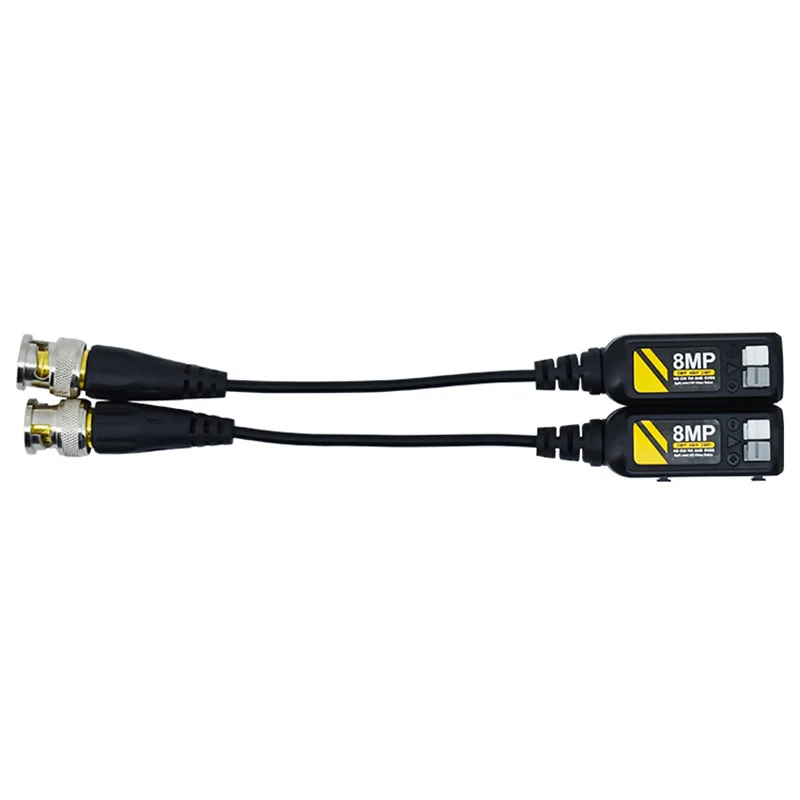 10 Pairs CCTV Camera Passive Video Balun Transmission Cables Transceiver Twisted Pair Transmitter for 5MP 8MP Secrity Camera 4