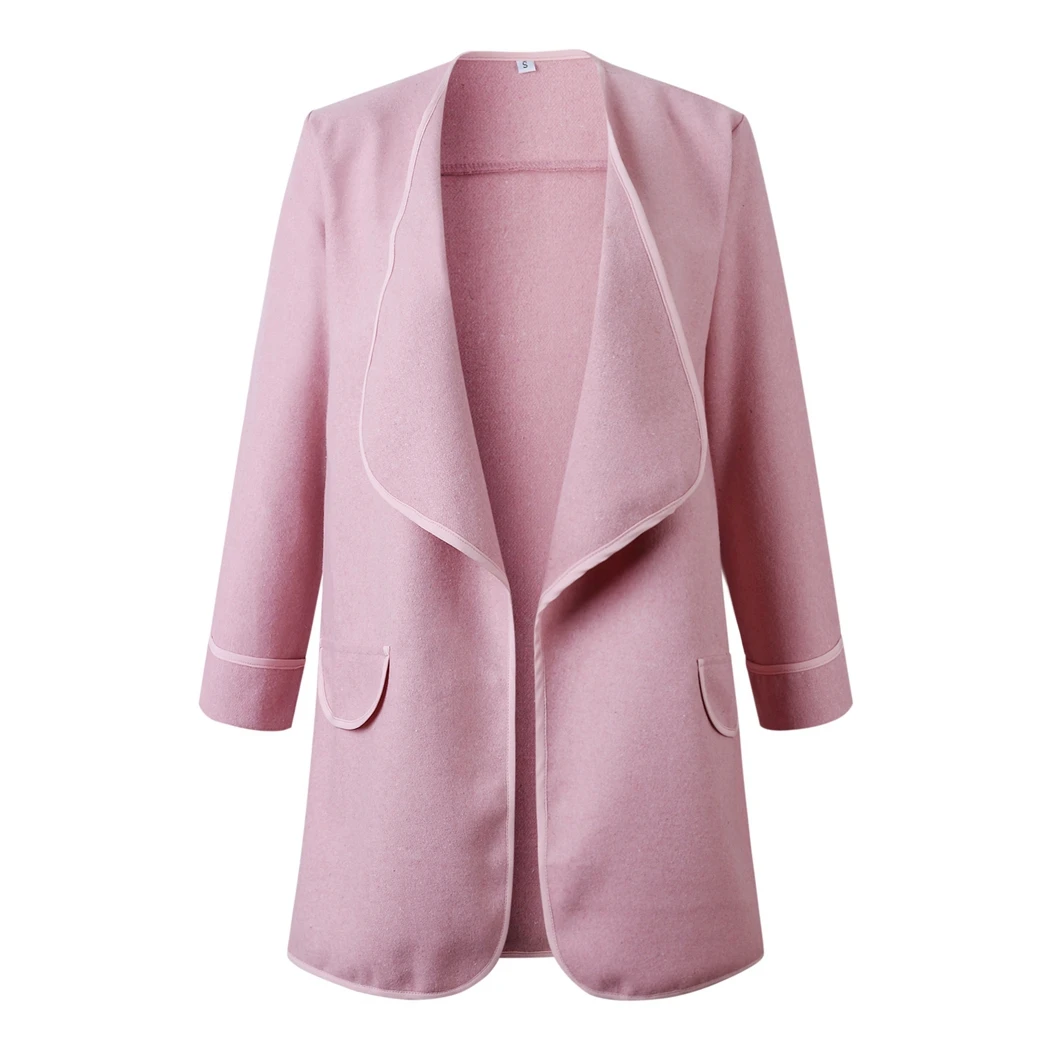 

Warm Fleece Soft Jacket Women Tide Winter Wool Large Long Coats Turn-Down Collar Tops Femme Long Sleeve Outerwear Female Casaco