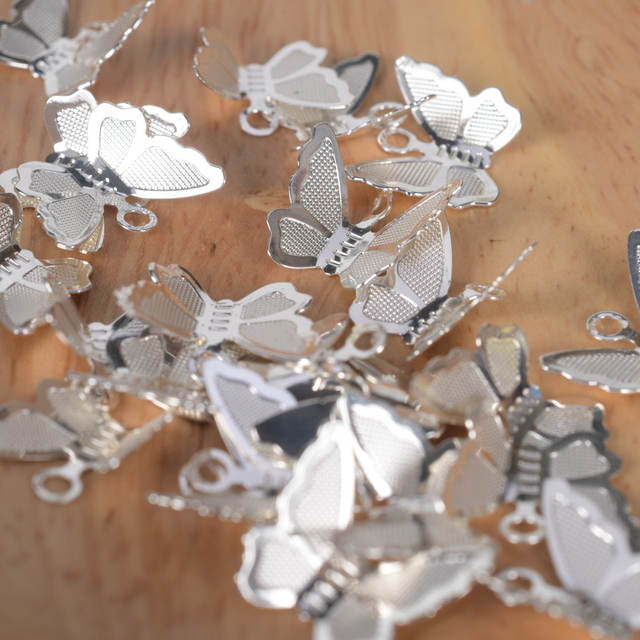 Copper Brass Butterfly Pendant Charms For Necklace Bracelet Earrings Butterfly Jewelry Making Findings Accessories