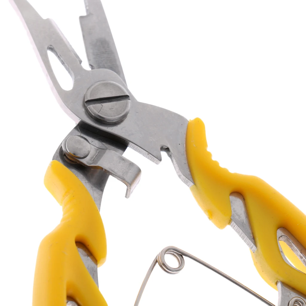 Multi Function Mini Fishing Lure Pliers Split Ring Line Cutter Hook Remover