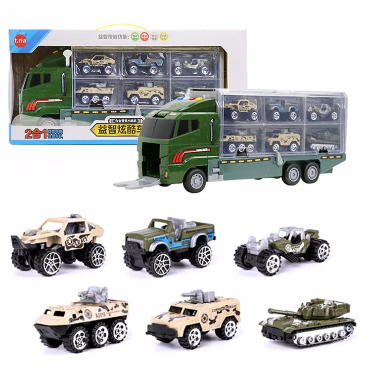 Сплав игрушечный автомобиль инженерно брелок для автомобильных ключей, модель набор ручного инструмента для хранения Большой Контейнер грузовой автомобиль игрушечных автомобилей