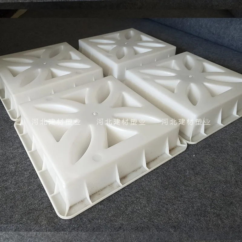 Cement Antique Flower Brick Mold Square Garden Wall Making Brick Mould 3D Carving Concrete Plastic Paving Molds 30x30x7cm concrete molds,garden path molds