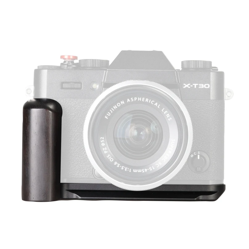 Wepoto Xt30 Grip Bracciale In Metallo Base A Sgancio Rapido Manico In Ebano Nero Compatibile Con Fuji Xt30 Xt20 Xt10 (Gp-Xt20-B)