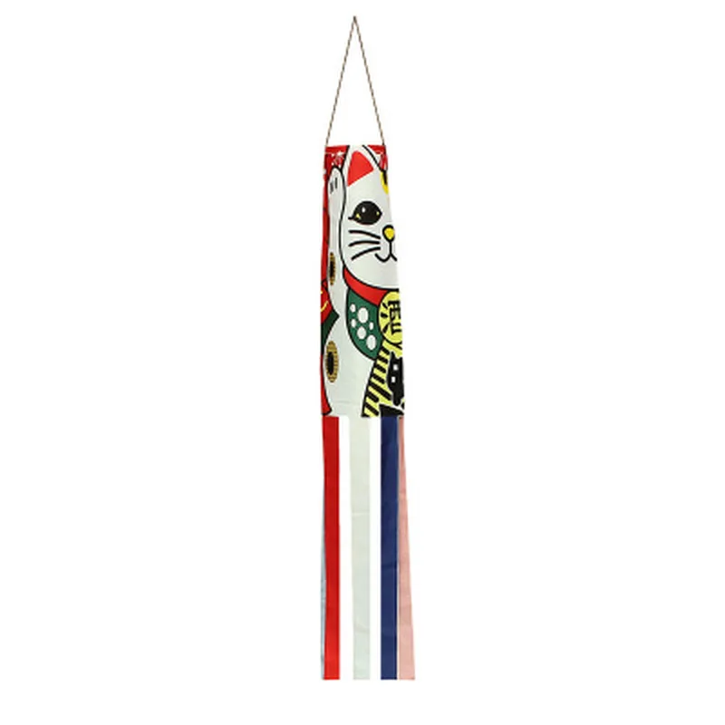 Горячая 70 см японский Карп спрей Lucky Cat Windsock стример рыба пиратский флаг, воздушный змей мультфильм рыба красочные ветрозащитные носок Карп ветер носок, флаг